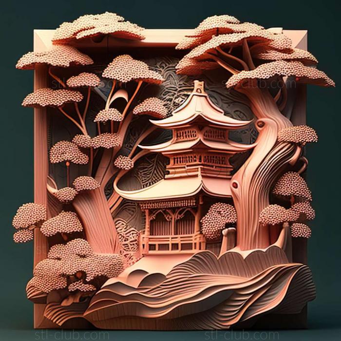 3D model Musashimurayama in Japan (STL)